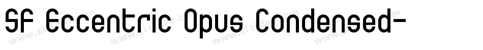 SF Eccentric Opus Condensed字体转换